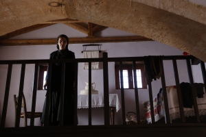 Scenes from the film &quot;Nikos Kazantzakis&quot; in the Olive Oil Museum